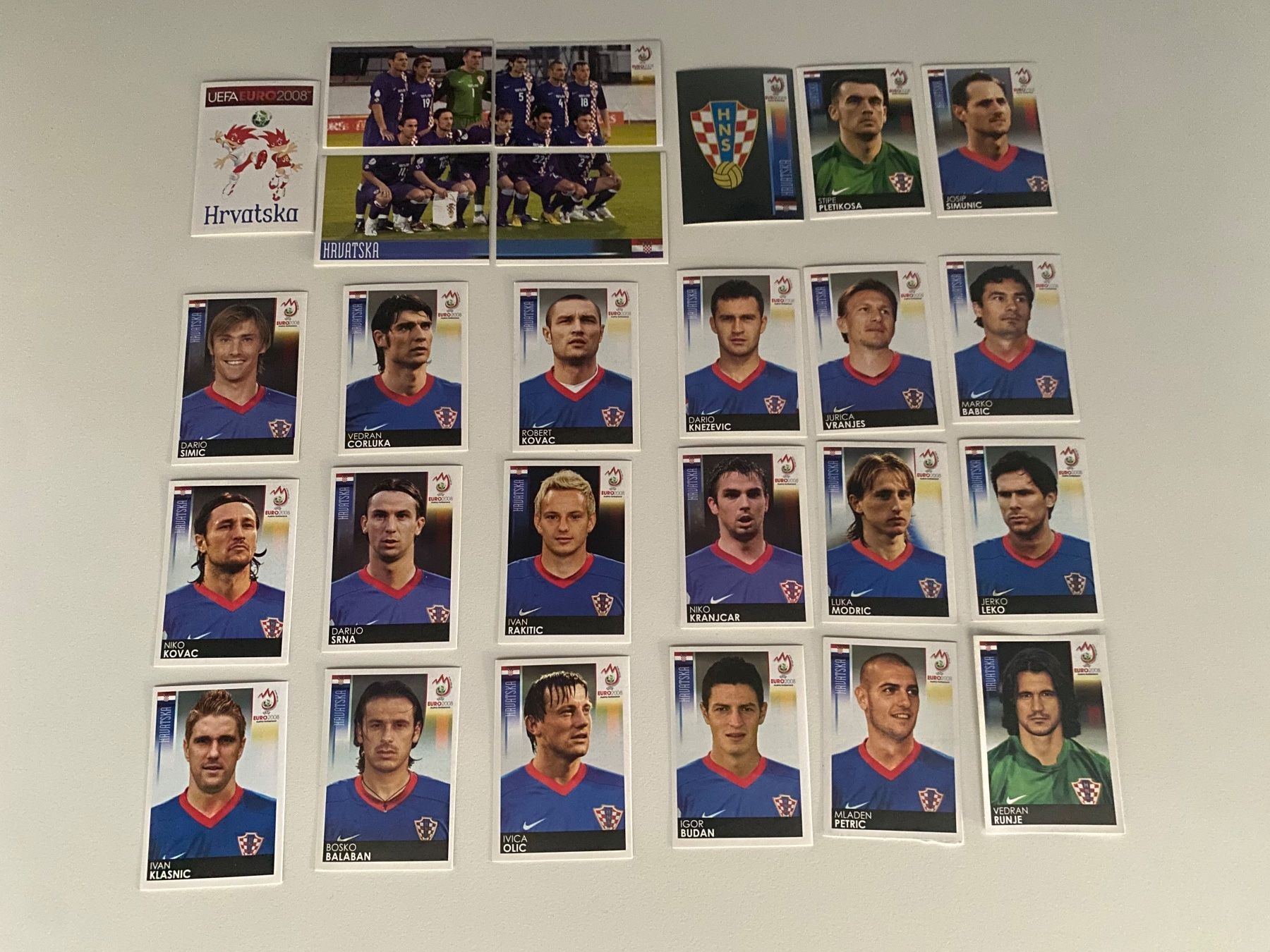 Panini Carte collezionabili: Panini Bilder. Komplett-Set Kroatien. EM 2008 Modric – Usato da Hergiswil LU venduto da FcMalkov