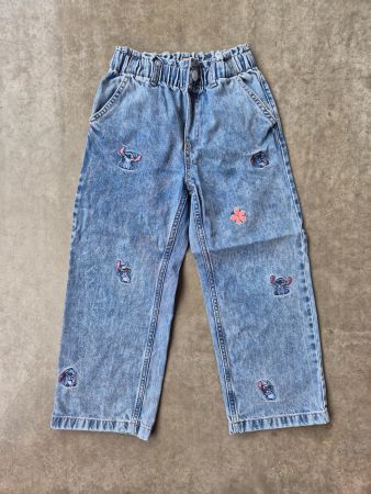 Wide Leg Paperbag Jeans von H&M Gr. 116