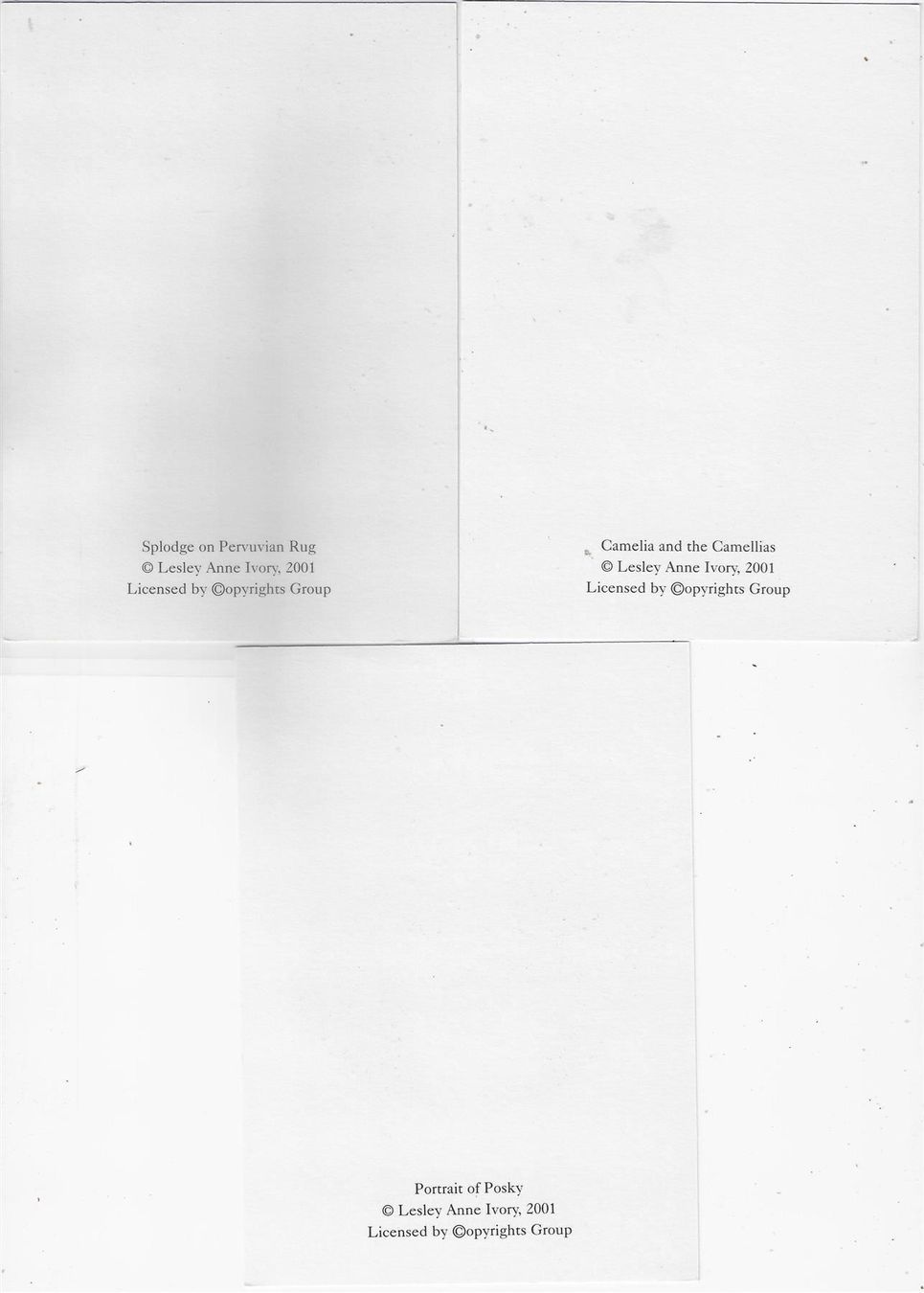 Cartoline postali: 3 AK Katzen - Lesley Anne Ivory – Usato da Ettingen venduto da Kartenplanet 1
