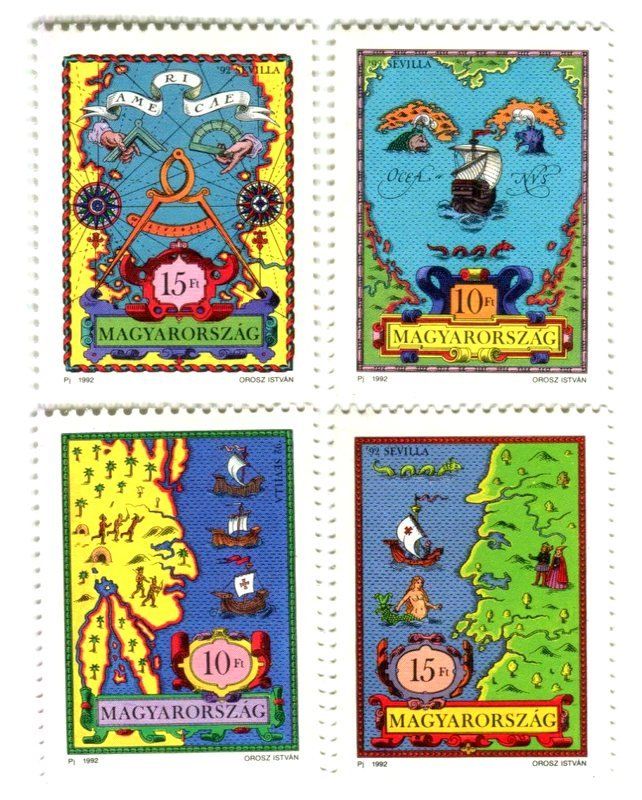Tous les timbres: Briefmarken "Schiffe. Kolumbus". Ungarn – Neuf avec emballage d'origine à Basel par Butsch5