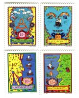 Briefmarken "Schiffe. Kolumbus". Ungarn