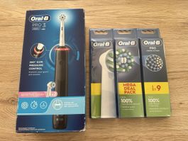 Oral-B Pro 3 3000 elektrische Zahnbürste + Aufsätze