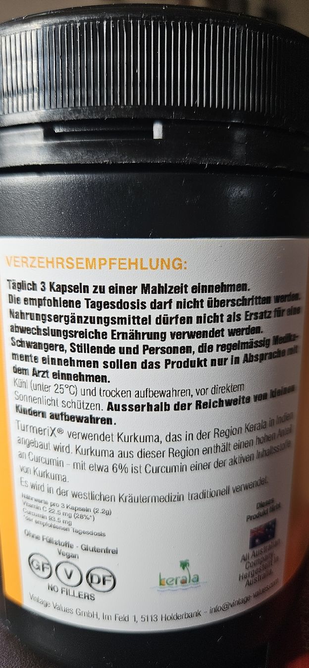 Cibi & Specialità: Turmerix Kapseln - 300 Stk - Stärken Sie Ihr Immunsystem – Nuovo e nell'imballaggio originale da Remigen venduto da Jumba 1