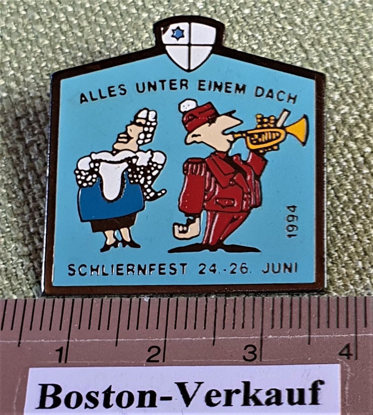 Spille & Fermagli: B849 - Pin Schlieren Fest Juni 1994 Dach – Usato da Reinach BL venduto da Boston-Verkauf 2