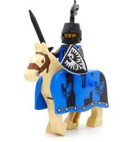 LEGO Minifigur Falkenritter mit Pferd (aus Set 10305)