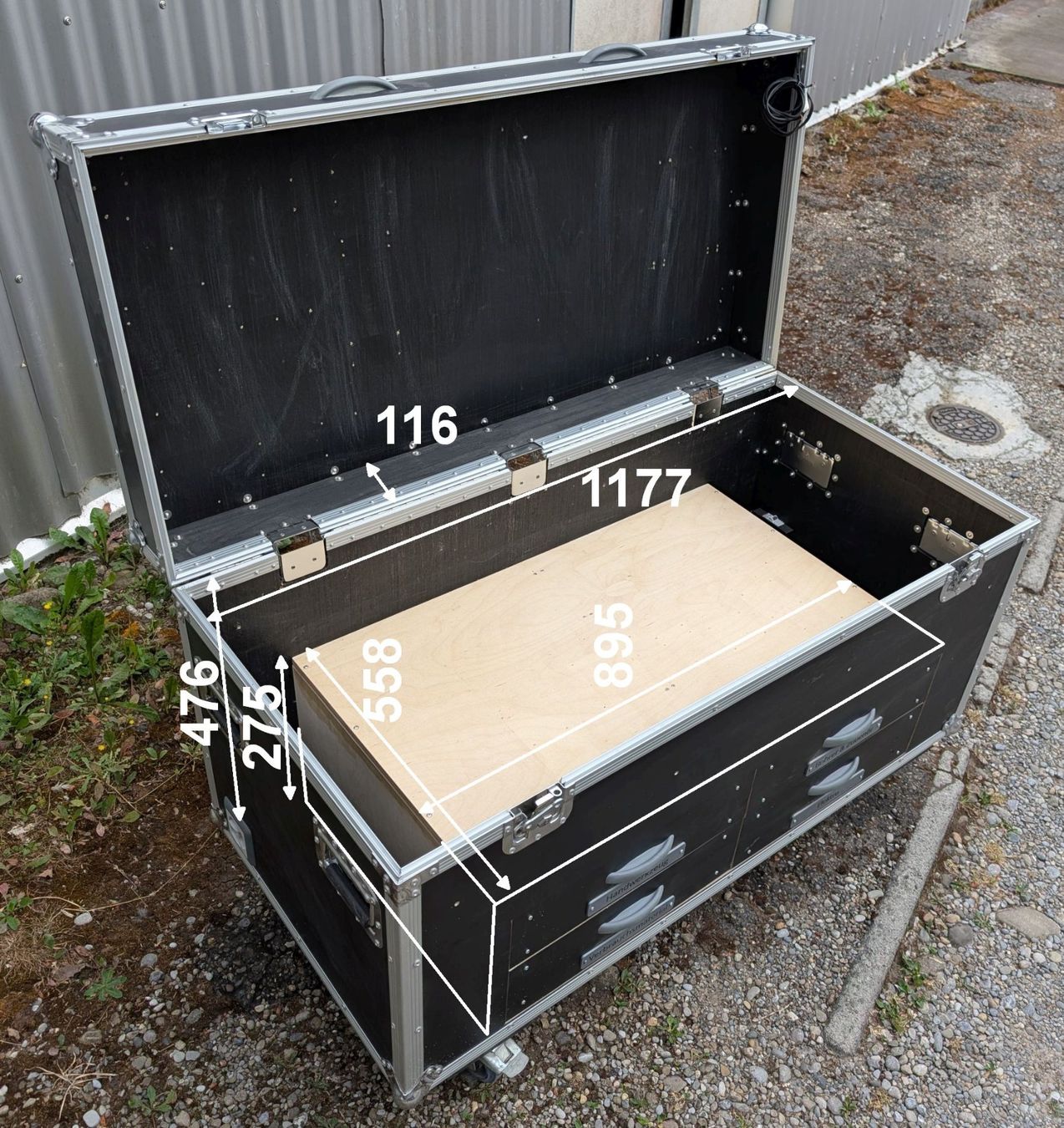 Reisekoffer: Flightcase mit Schubladen und Rollen als Werkzeugkiste – Gebraucht aus Worben von sternli27 1