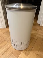 Brabantia Wäschekorb weiss Metall Deckel
