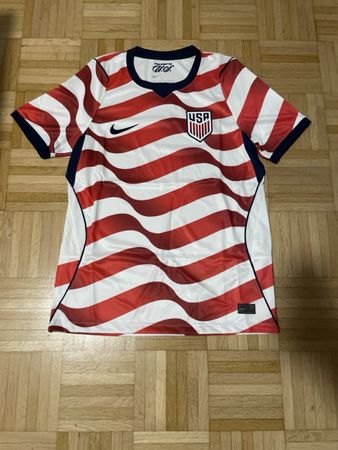 Fussballtrikot USA Nike rot weiss blau Grösse M gebraucht