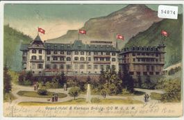 Grand-Hotel & Kurhaus Brünig - animee - coloriert