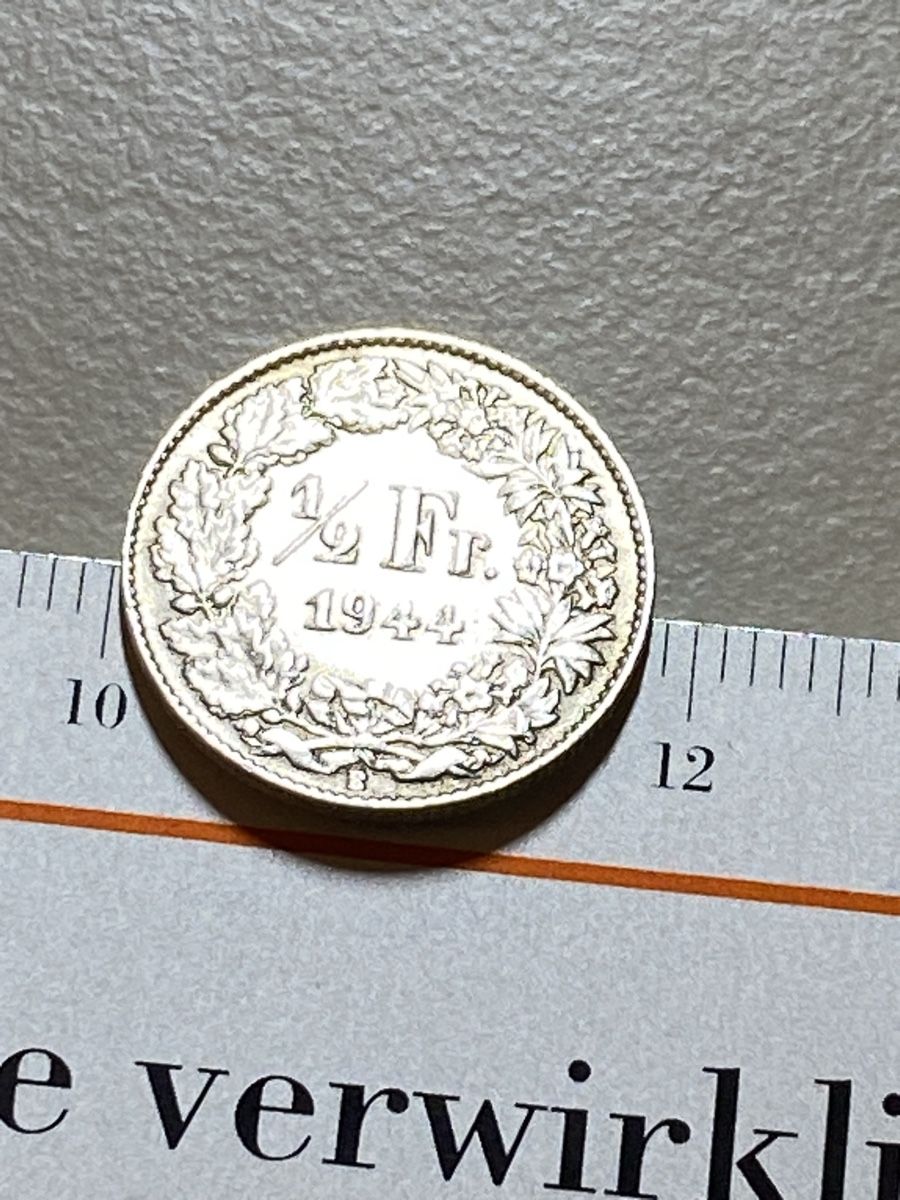 Tutti le monete: Suisse - 50 centimes - 1944 - AG – Usato da Payerne venduto da Mike1682 3