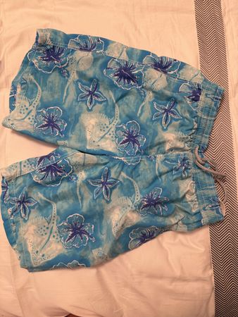 Vilebrequin costume da bagno fantasia blu taglia L