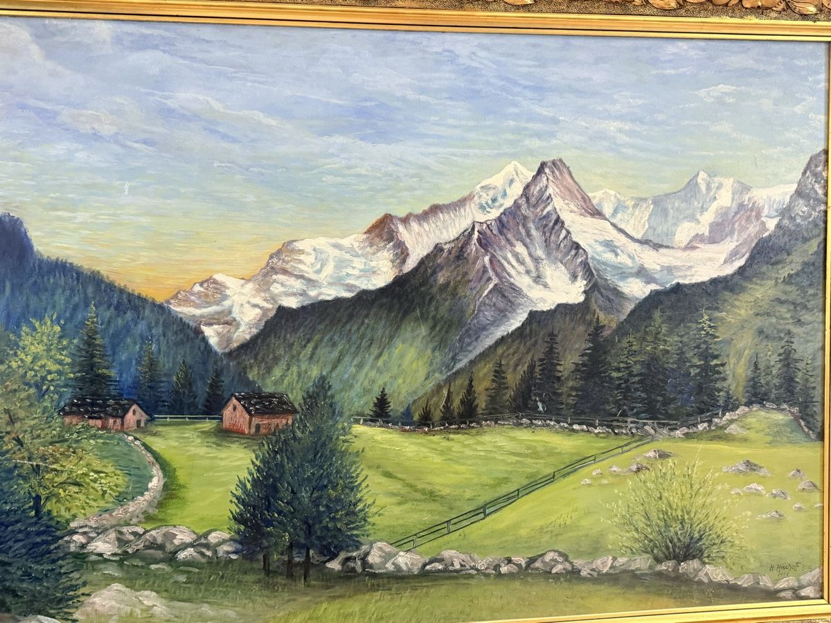 Dipinti: Henri Bischoff - Ölgemälde Biel 1944 – Usato da Solothurn venduto da NUVICO 3