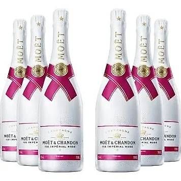 Vino: 6 FLASCHE MOET CHANDON ICE ROSE  – Nuovo e nell'imballaggio originale da Schönenwerd venduto da 1952kv