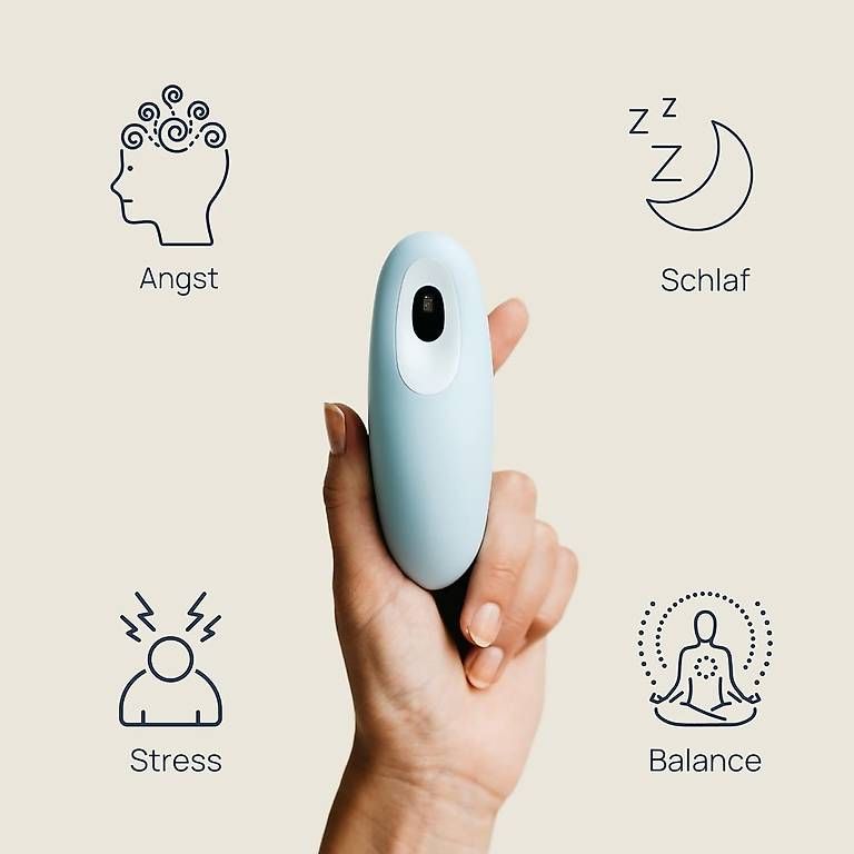 Attrezzature mediche: Moonbird Atem- und Meditationsgerät hellblau – Nuovo (secondo la descrizione) da Eichberg venduto da Kati30 4