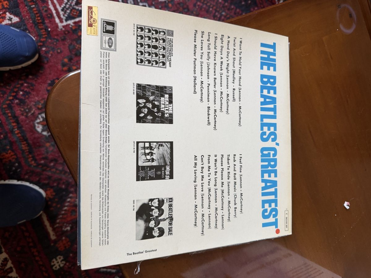 Dischi in vinile: Disque vinyle The Beatles Greatest EMI Odeon Stéréo – Usato da Lutry venduto da Akombi 1