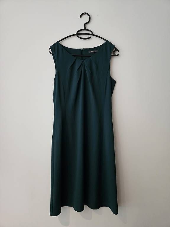 Kleider: Etuikleid von Esprit, Gr. 36, flaschengrün – Gebraucht aus Baden von moewe82