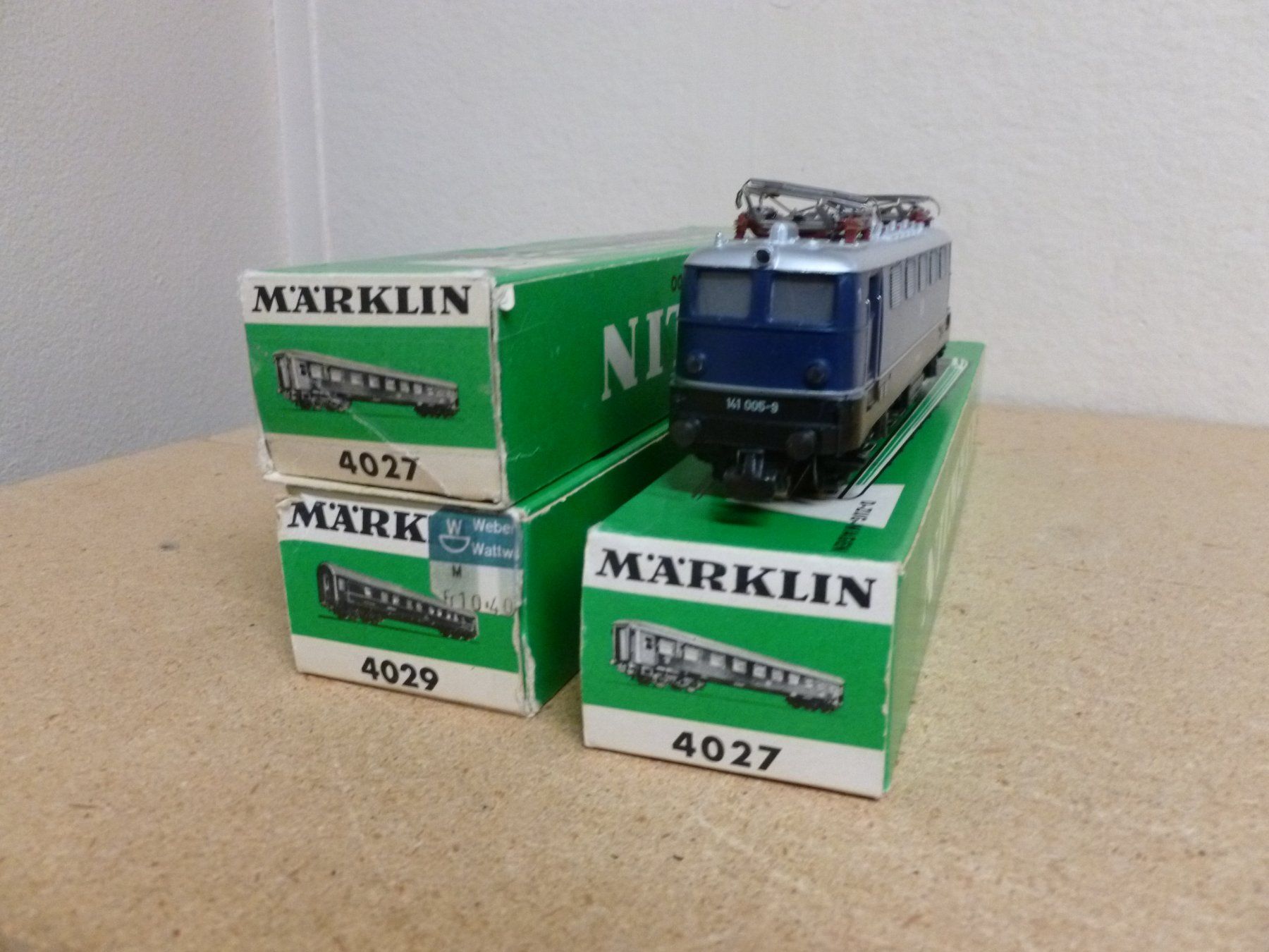 Märklin Modellini di ferrovie: blauer Schnellzug, mit Innenbeleuchtung – Usato da Oberbipp venduto da Vifu 8