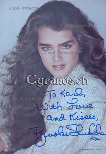 Autografi: Brooke Shields (1965) Schauspielerin - Autogramm – Usato da Dietikon venduto da cyranos1