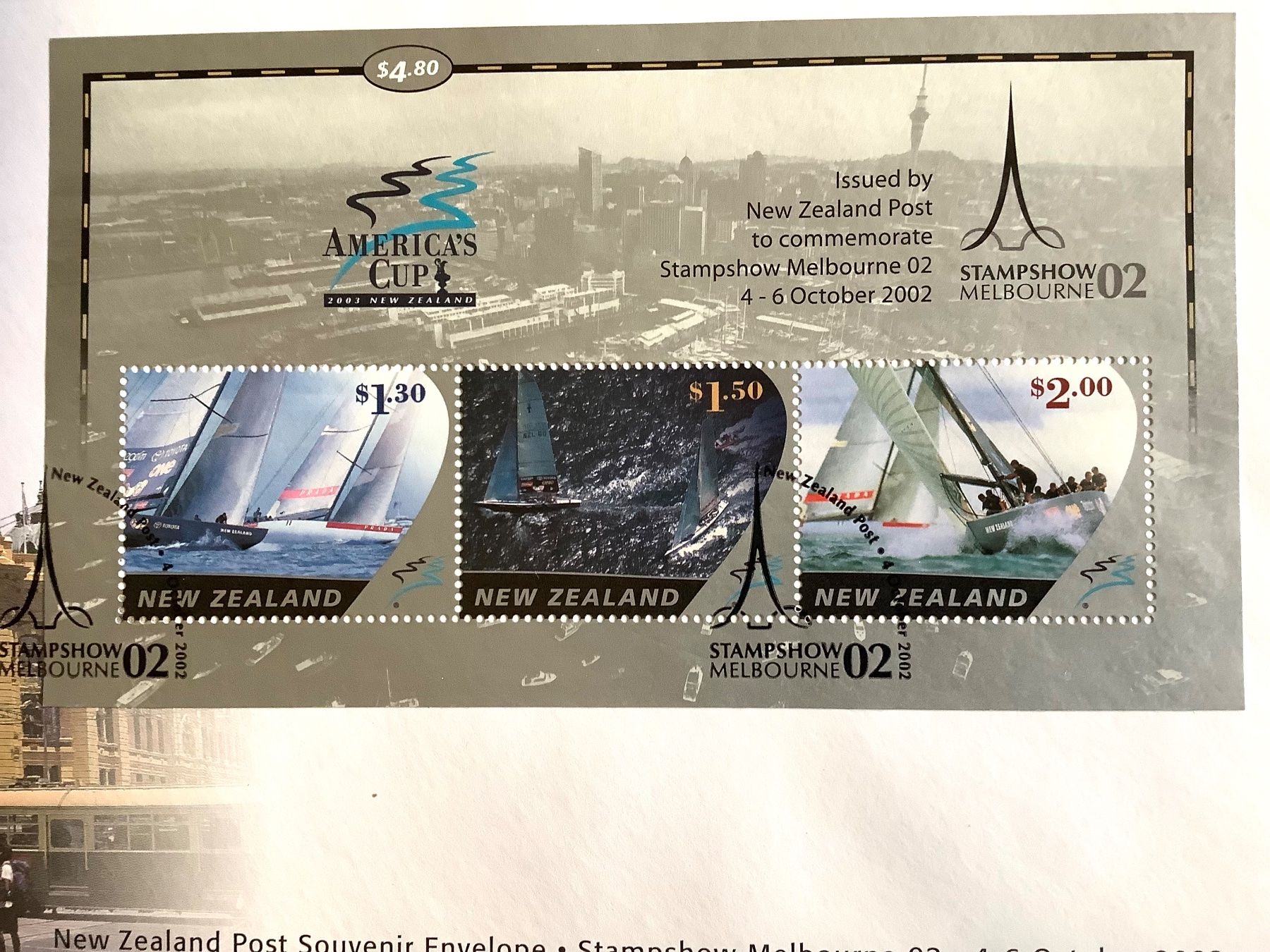 Tutti i francobolli: 2002 Neuseeland- America's Cup FDC - Blocks - Maximumkarten – Nuovo (secondo la descrizione) da Liestal venduto da Skunk02 1