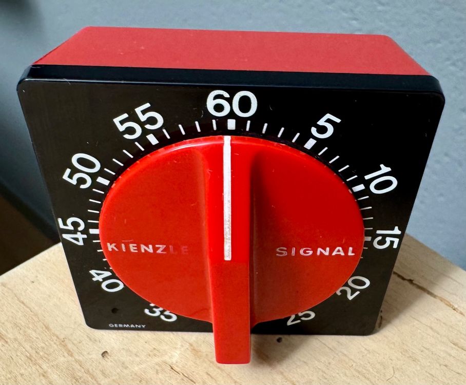 Retro Küchenuhr Mit Timer - Vintage Design & Praktische Eieruhr In Rot