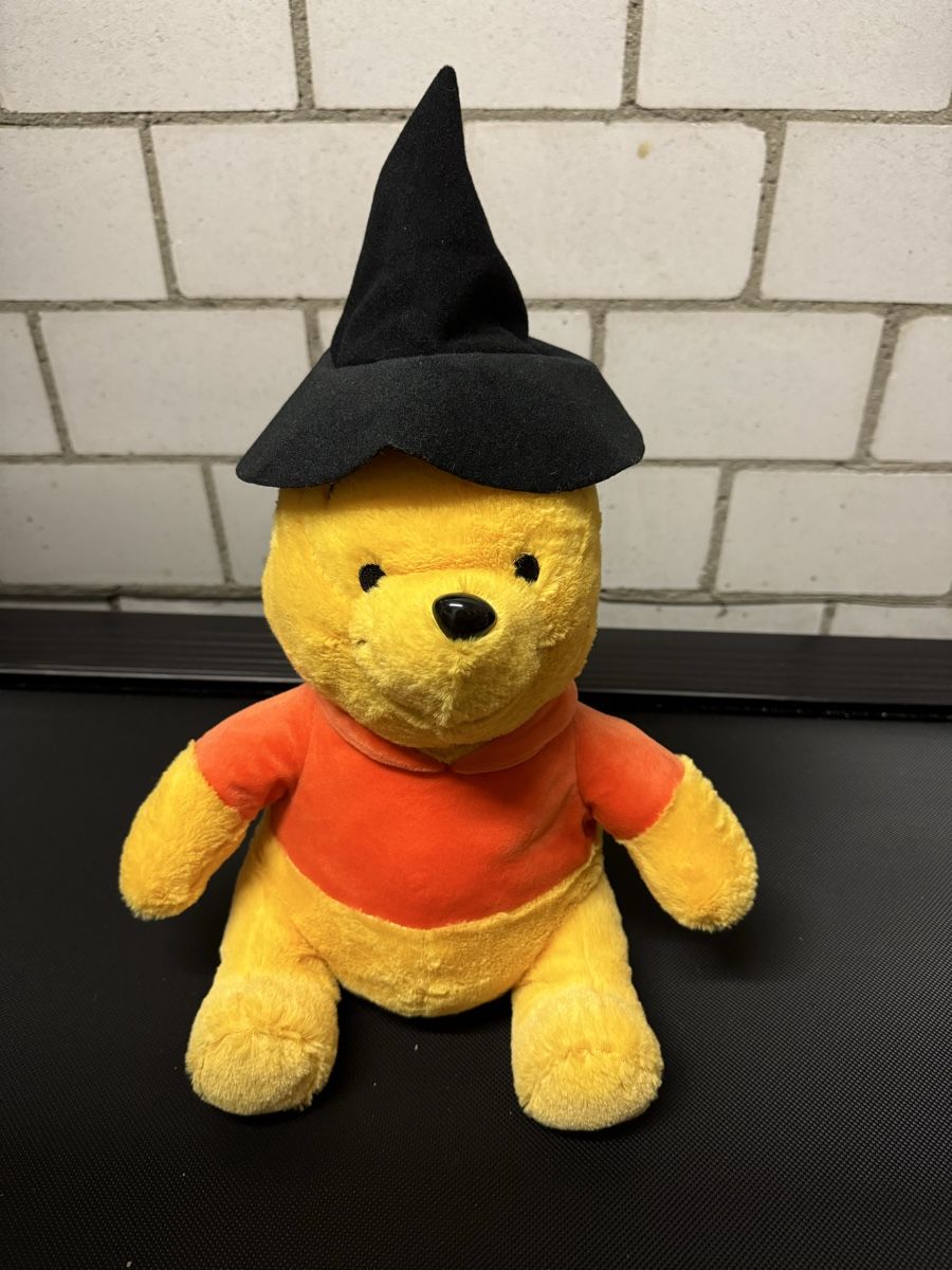 Puppen: Süsser Winnie Pooh Plüschtier mit Hexenhut – Neu (gemäss Beschreibung) aus Kloten von Haki_ZH