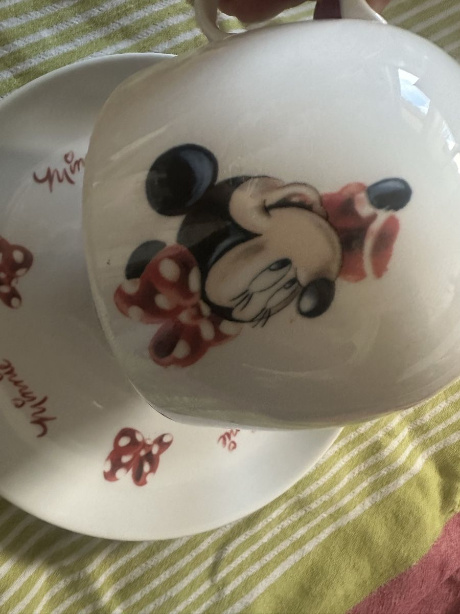 Disney Tazze: Minnie waltdisney Tasse mit Unterteller – Usato da Uster venduto da bek_v2ct 2
