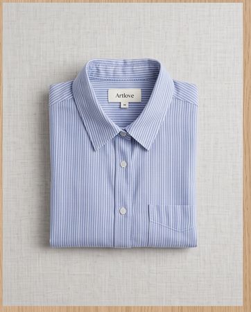 Artlove Chemise rayée bleu - très bon état - taille M