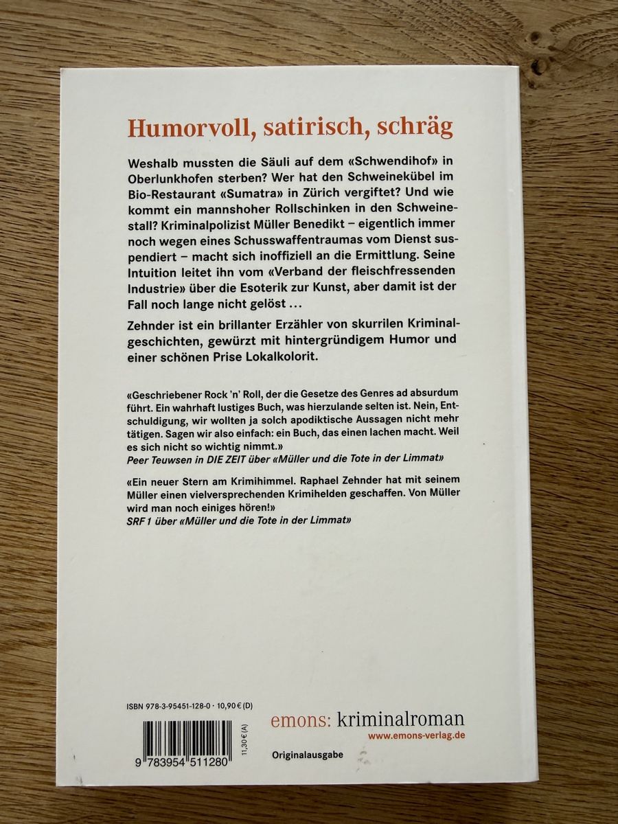 Libri: Raphael Zehnder - Müller und die Schweinerei – Nuovo (secondo la descrizione) da Oberrohrdorf venduto da -Luca- 1