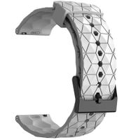 20mm Silikon Rubber Uhrenband weiss, Uhrenarmband
