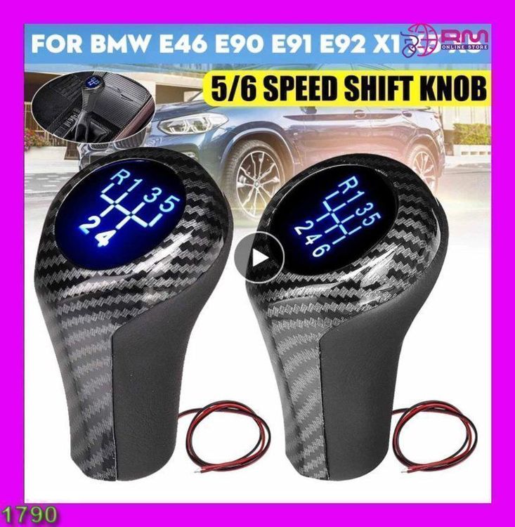 Bmw 5/6 Schaltknauf mit/LED E46 E90 E91 E92 X1 X3 X5