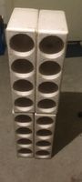 Styropor Weinflaschenhalter Set weiss gebrauchter Zustand