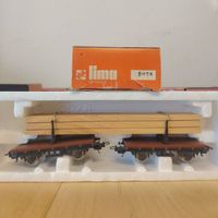 Lima H0 Rungenwagen mit Holzladung Art. 9038 mit OVP