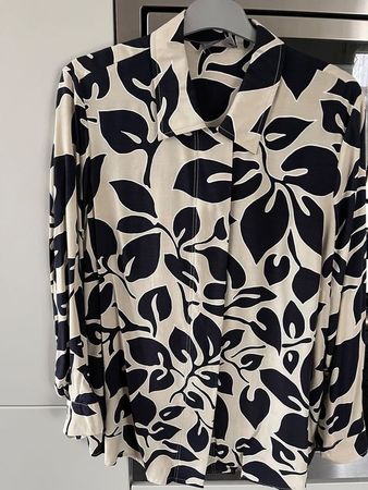 elegante Bluse Ulla Popken Gr. 46/48 NEU schwarz/beige