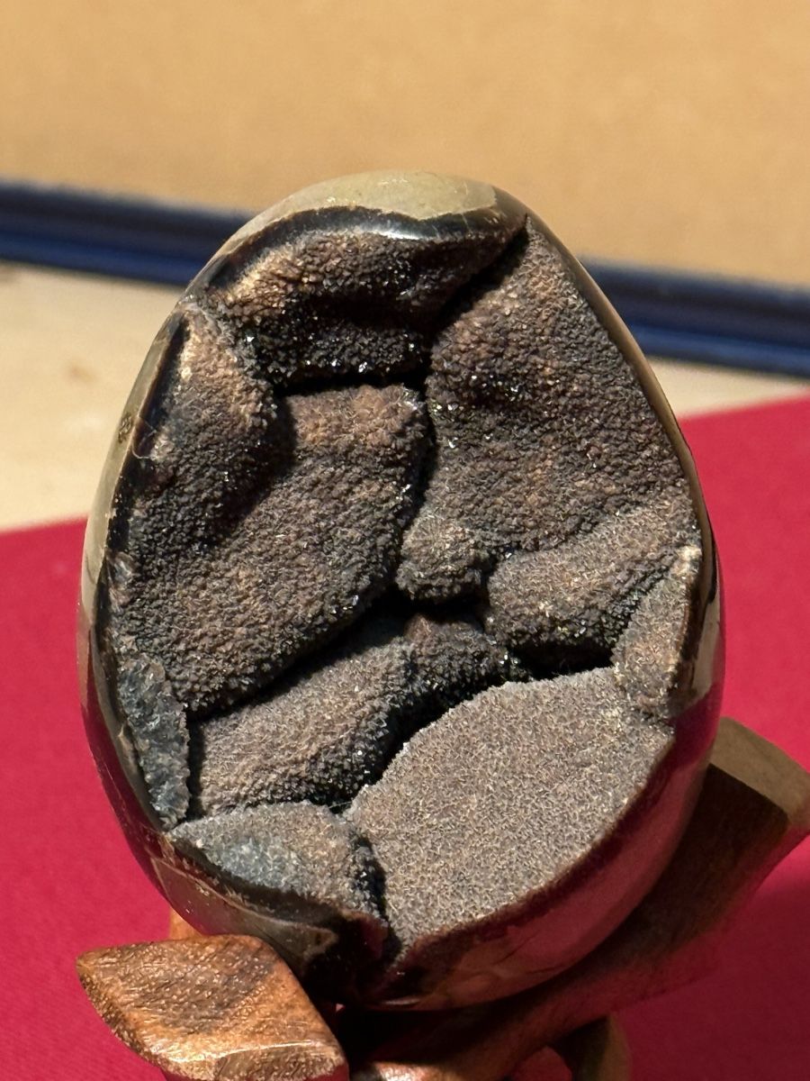 Tutte le decorazioni: Septarian Stone Egg Display - Unique Home Decor Piece – Usato da Lausanne venduto da artnouveau04 3