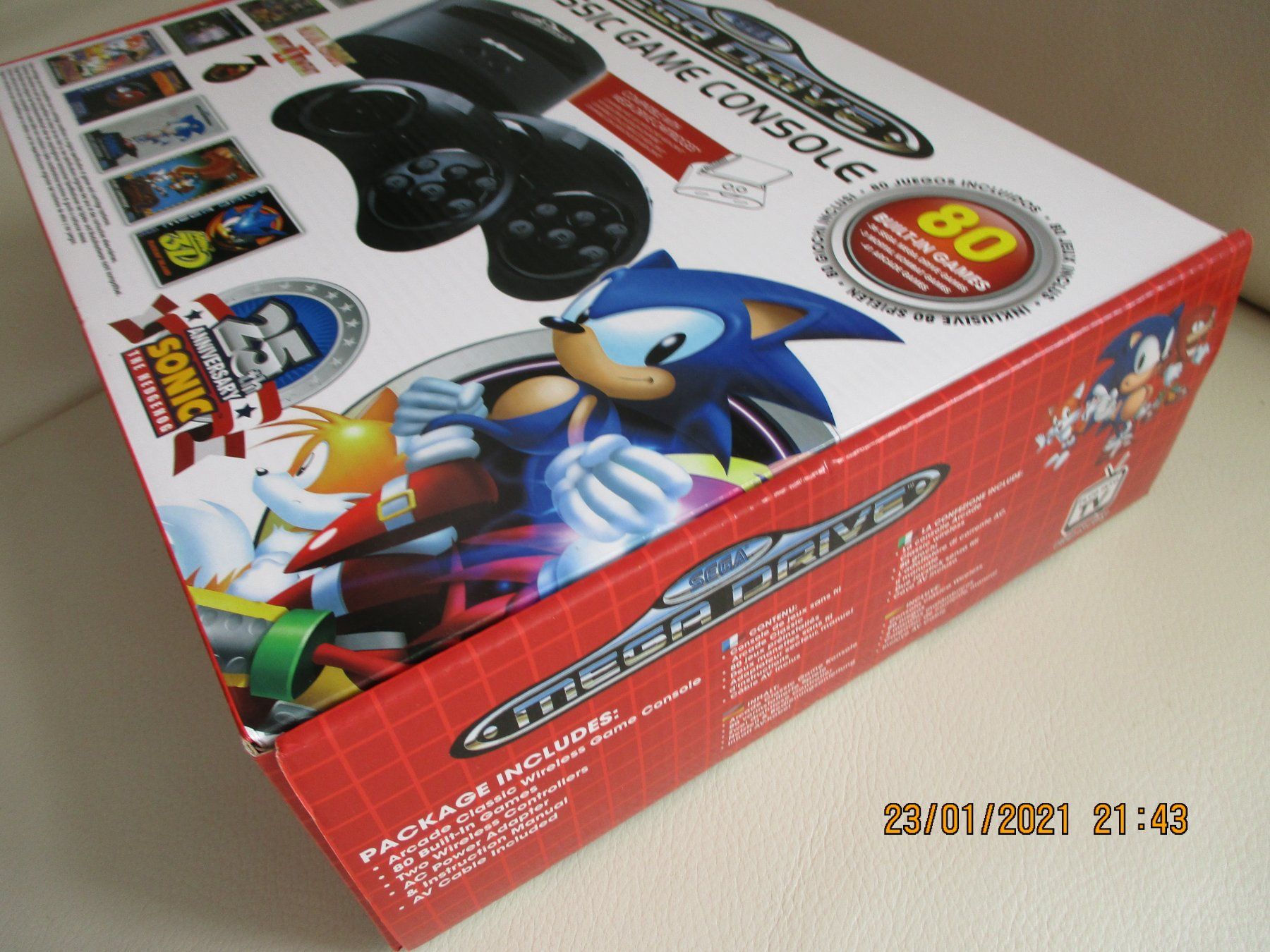 Sega Console: Sega Mega Drive Classic Game Console  25th Anniversary Sonic – Nuovo (secondo la descrizione) da Liestal venduto da Disc-Point 4
