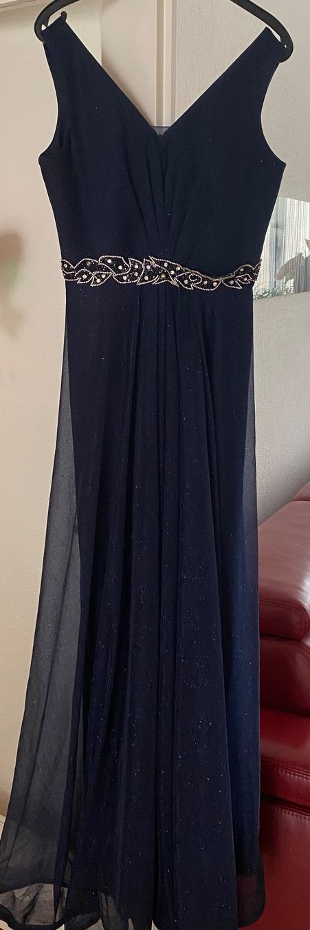Vestiti: ABENDKLEID MIT STRASSGÜRTEL - DUNKELBLAU – Usato da Winterthur venduto da hil_7mxs