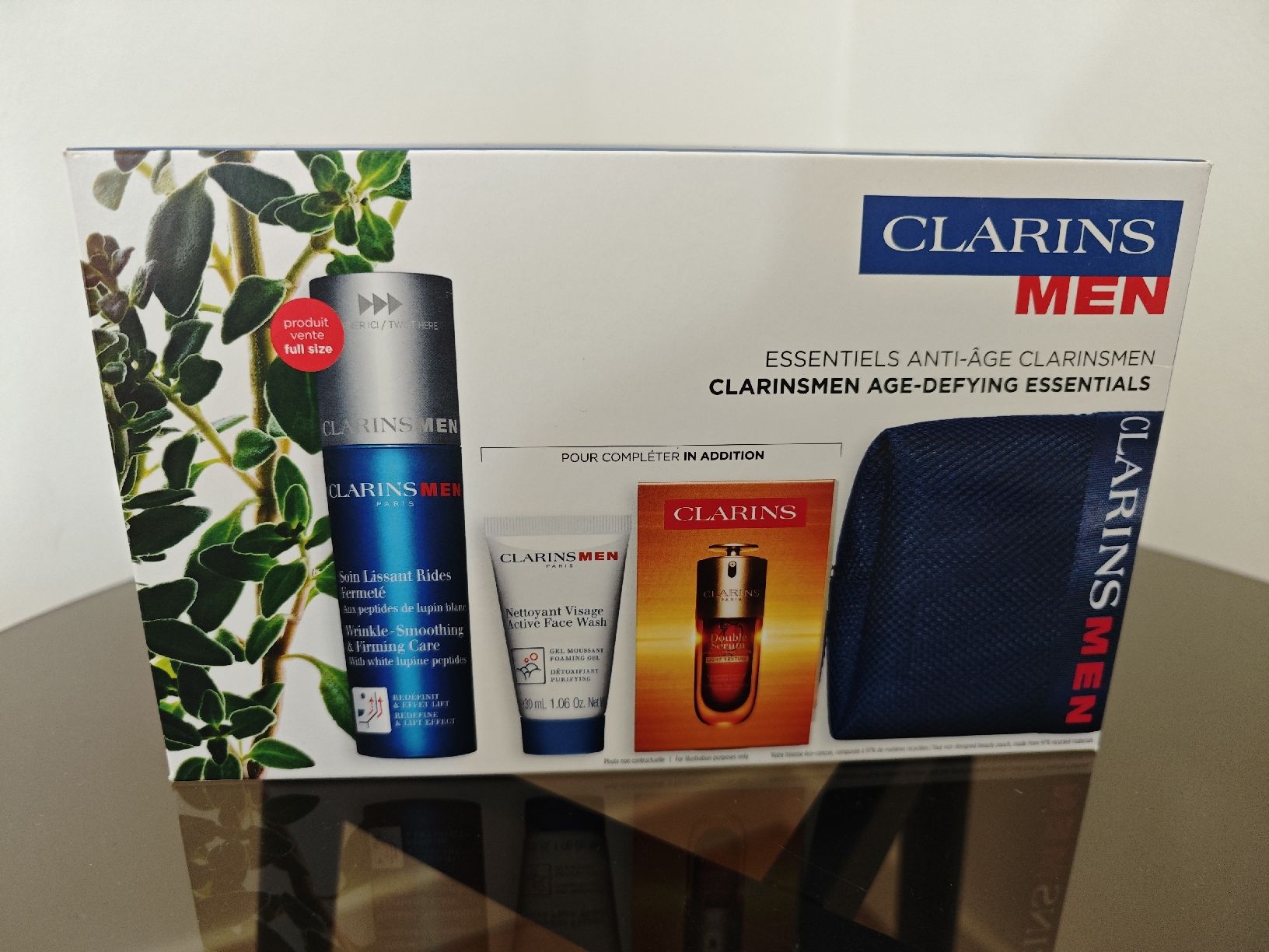 Clarins Cura del viso: Clarins Men Age-Defying Essentials Set Neu – Nuovo e nell'imballaggio originale da Zürich venduto da pre_t7fd