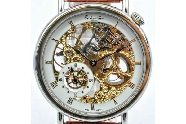 Orologi: Eichmüller schöne grosse Skelettuhr 50mm – Nuovo e nell'imballaggio originale da Wittenbach venduto da Gapservice 1