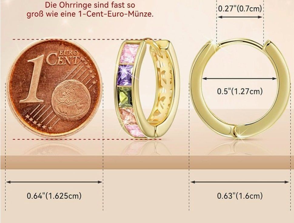 Orecchini pendenti & Orecchini a lobo: ohrringe vergoldet 14k – Nuovo e nell'imballaggio originale da Hemmental venduto da Schmuckstudio 1