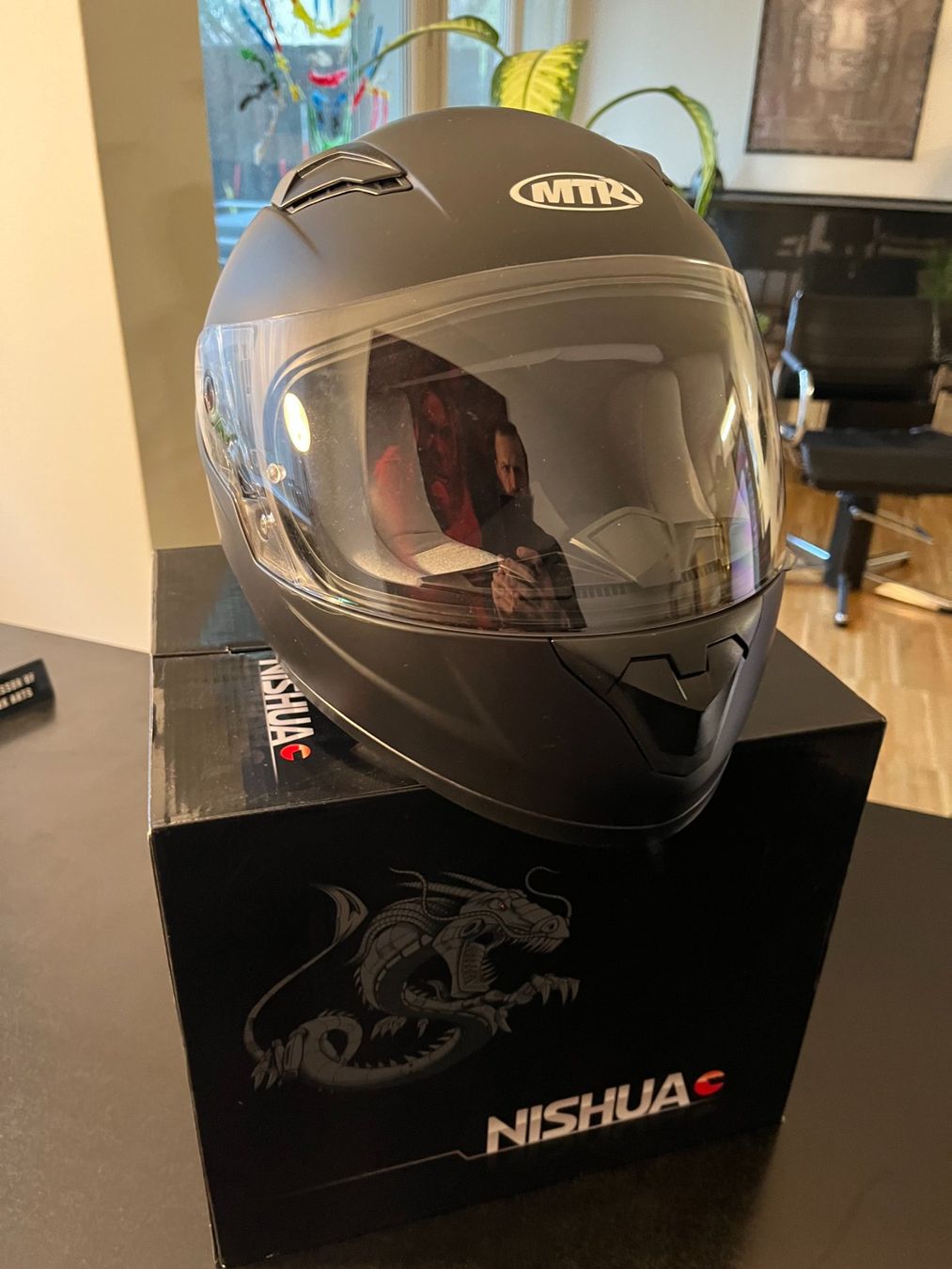 Caschi & visiere: Integral-Töffhelm NISHUA: mattschwarz, Grösse S – Usato da Zürich venduto da cyrils78 1