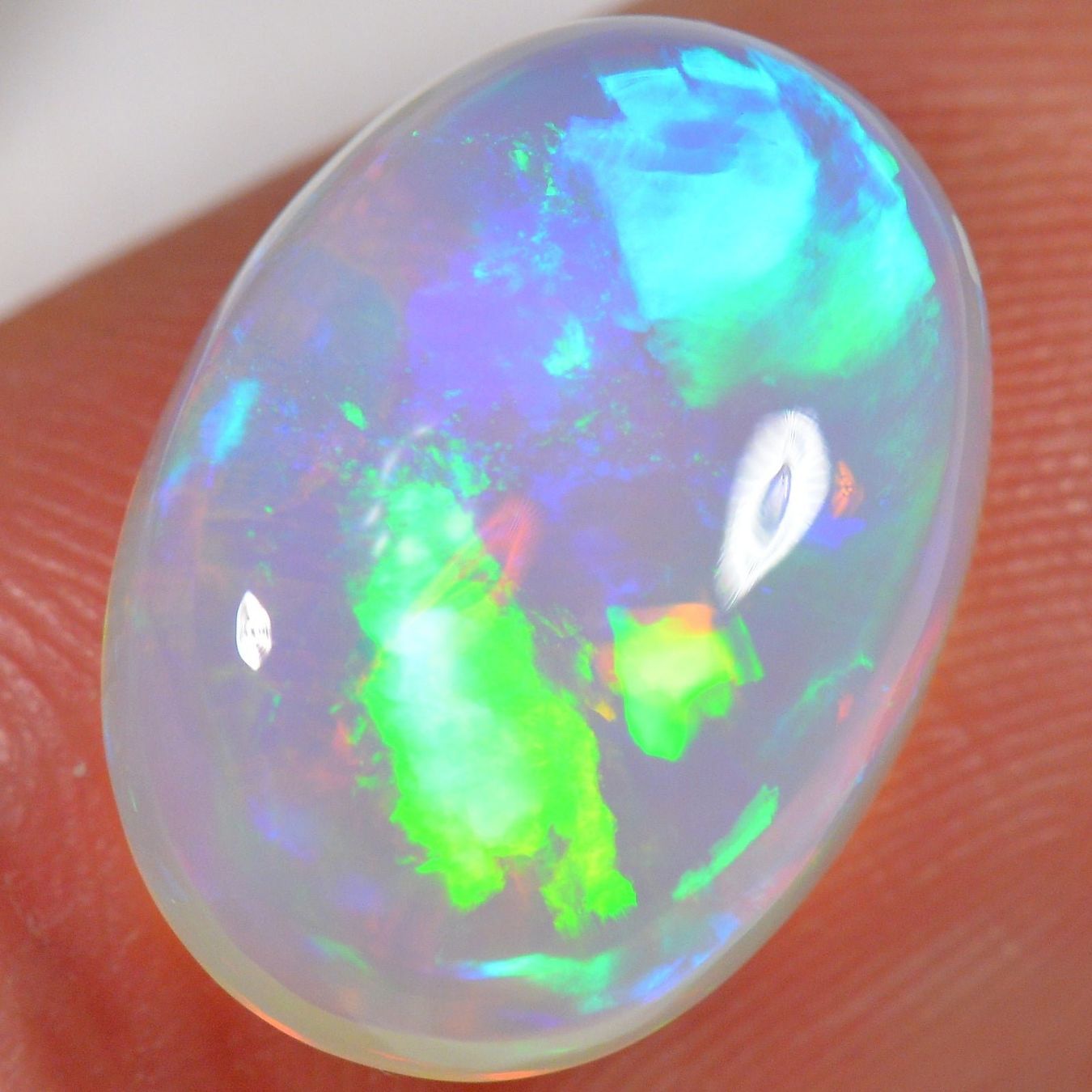 Pierres précieuses: 7.3 Karat - Heller Äthiopischer Welo Opal – Neuf (Voir description) à Rüti ZH par DeinOpal 2