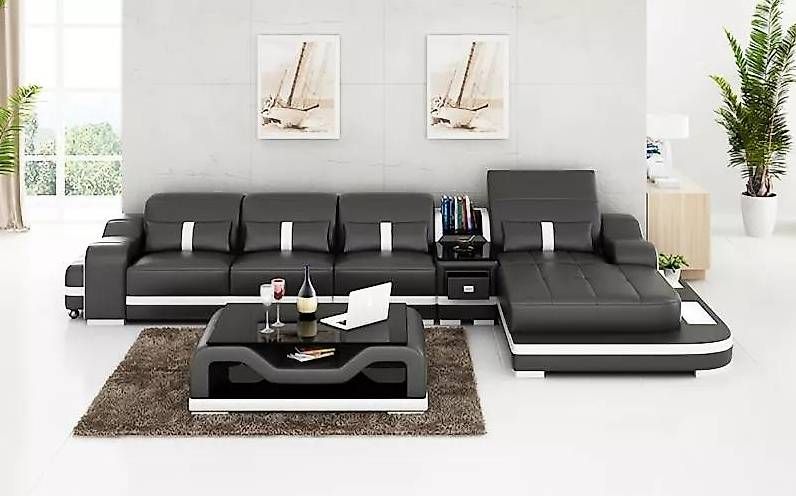 Divani: Polster Ecksofa L-Form aus Premium Lederstoff, Maße ca. 40 – Usato da Zug venduto da jvmoebel-schweiz 2