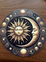 Esoterische Deco  Sonne und Mond