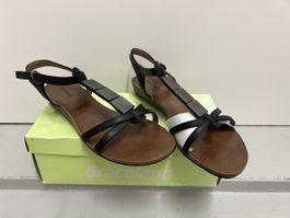Sandale Graceland Schwarz Weiss Damen Grösse 39 neu