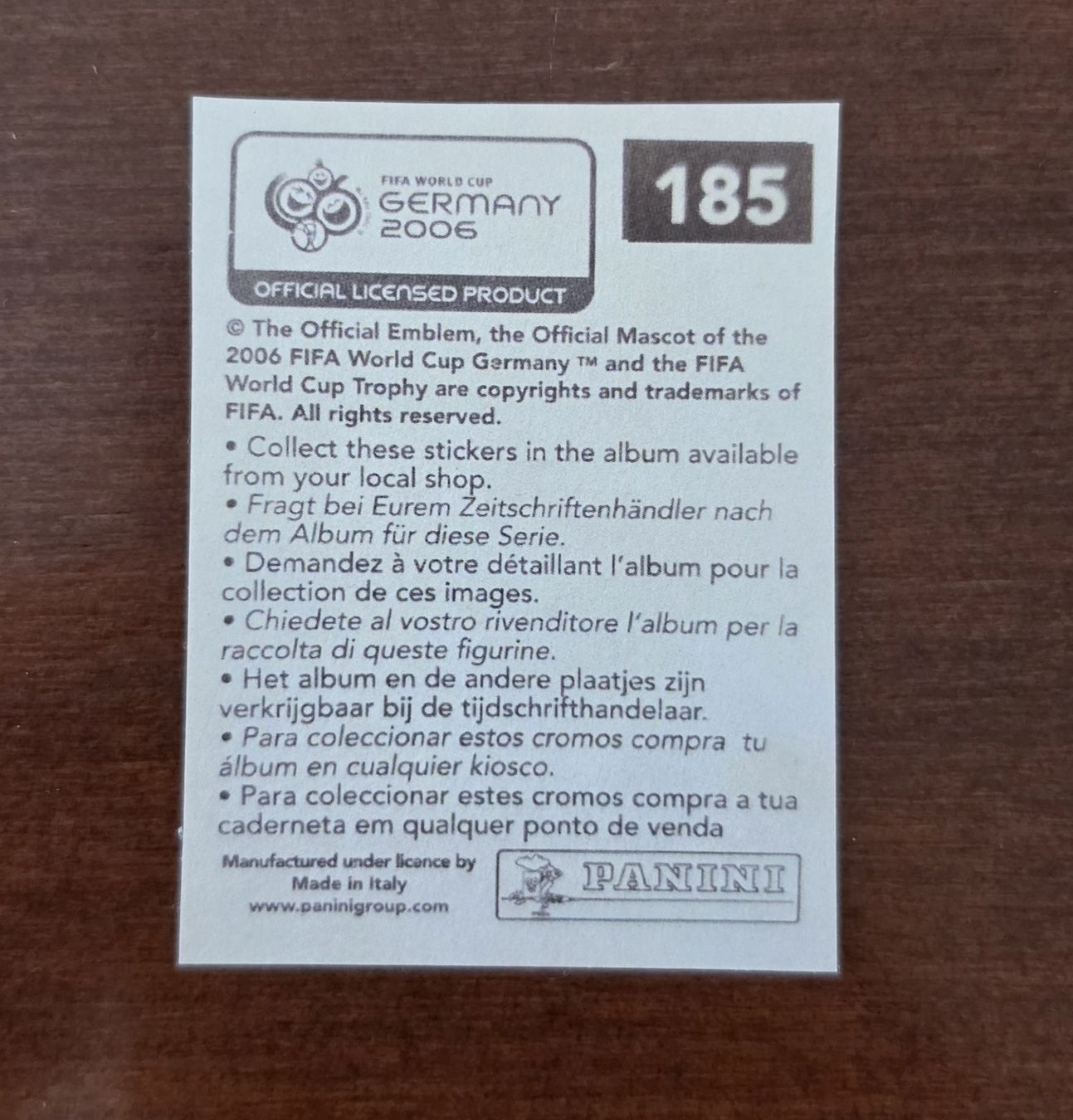 Carte collezionabili: Lionel Messi sticker 2006 – Difettoso da S. Antonino venduto da simo10 1