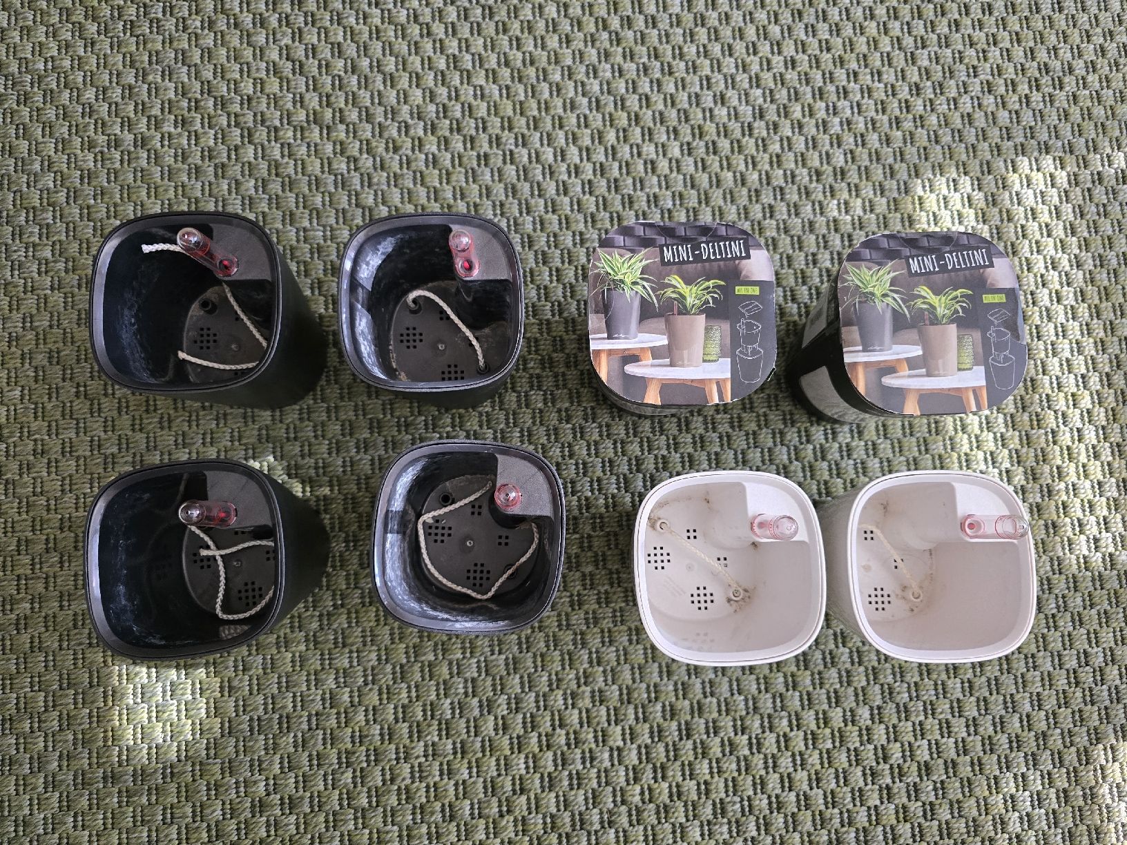 Lechuza Vasi per fiori: 8er-Set LECHUZA MINI-DELTINI Selbstbewässerungstöpfe – Usato da Rapperswil SG venduto da blackout_7 1