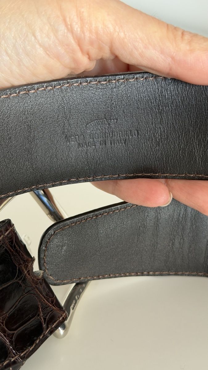 Cinture: Leather belt  – Nuovo (secondo la descrizione) da Paradiso venduto da viorea 7
