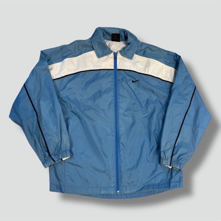 Nike vintage 90s blue light rain jacket retro Grösse 14L  bl