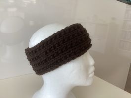 Warmes Stirnband handgestrickt Wolle Herbst / Winter