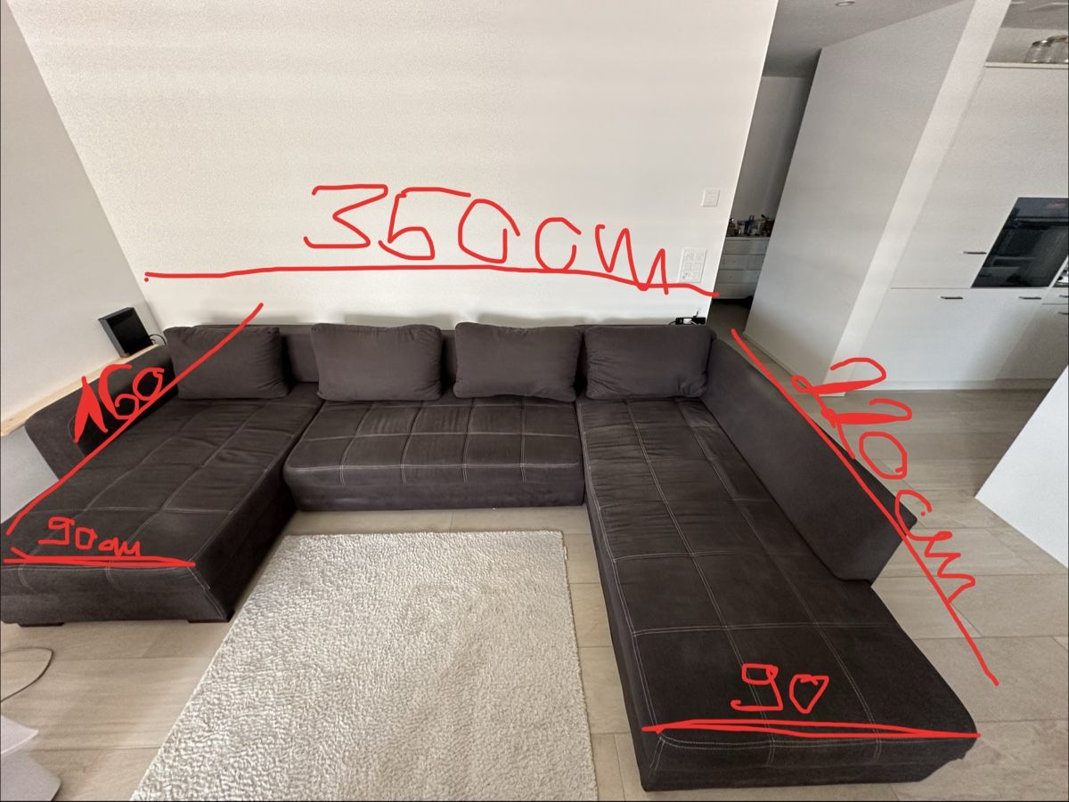Divani: U-Form Sofa bis Mittwoch abholen – Usato da Bad Zurzach venduto da Mattam1115
